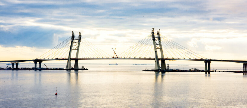 Western High-Speed Diameter (ZSD), a toll motorway in Saint Petersburg, Russia.