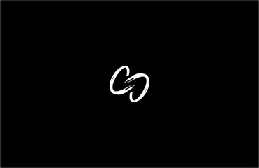 CC Infinity Grunge Brush Letter Logo Design