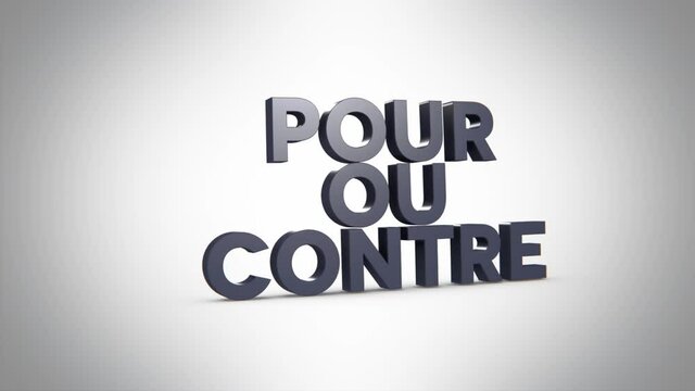 pour ou contre 3D gris