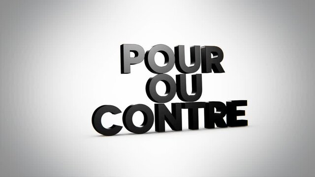 pour ou contre 3D noir