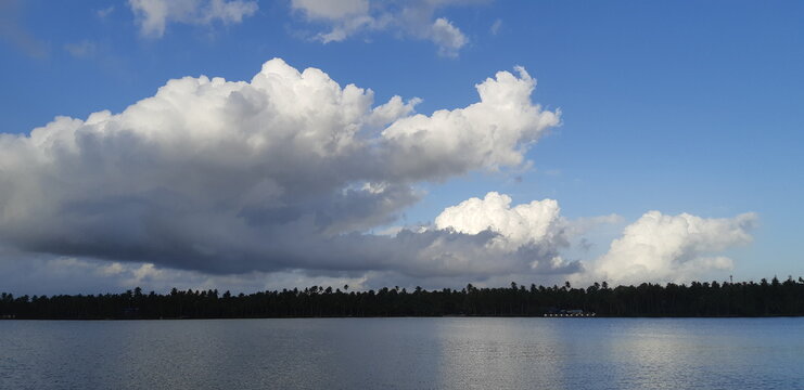 clouds over the river