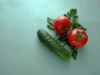 cucumbers and tomatoes