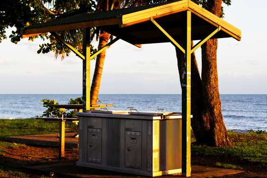 Barbeque Facility By The Beach, Cairns, Queensland, Australia