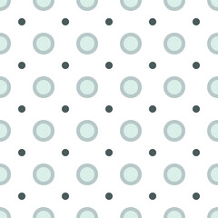 Seamless polka dots and circles pattern, abstract  geo, geometric background, monotone screen print texture, seamless fabric print