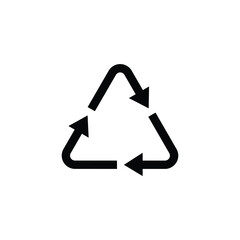 Plastic recycling symbol  ,SYMBOL  for plastic  , vector illustration