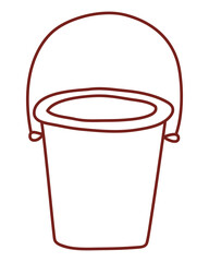 water bucket design, Cleaning service wash home hygiene equipment domestic interior housework and housekeeping theme Vector illustration