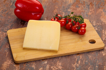 Hard parmesan cheese piece