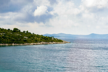 It's Beautiful landscape of Croatia, mountains and Adriatic Sea