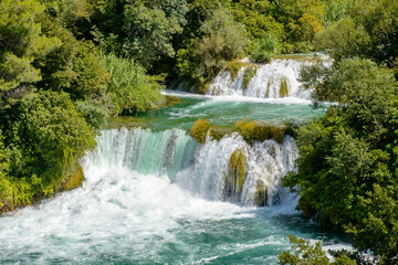 It's Water fall of the Krka National Park in Croatia