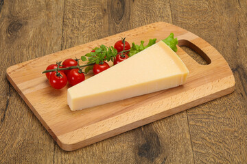 Italian traditional parmesan cheese triangle