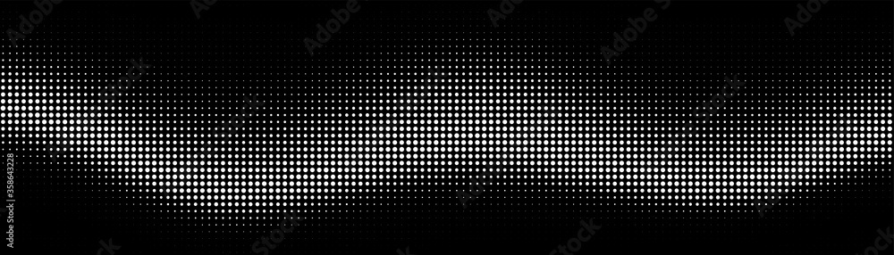Poster halftone vector background. gradient vintage dots background. abstract texture with black particles.