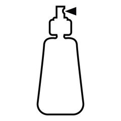 spray bottle isolated on white