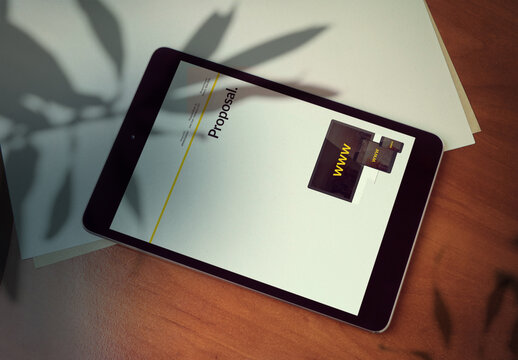 Simple Digital Website Proposal Layout