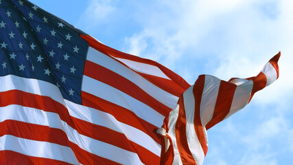 American Flag Waving