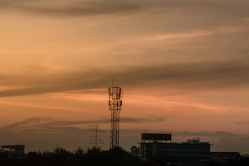 Telecommunications towers of 4G and 5G 
