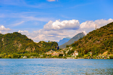 Fototapeta premium Lake of Lugano, Switzerland