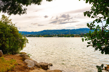 Fototapeta na wymiar Lake of Zurich panorama, Switzerland