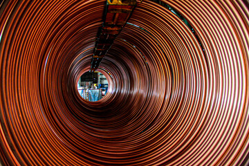 copper red tunnel of tunnel 