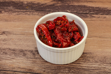 Dried tomato with olive oil