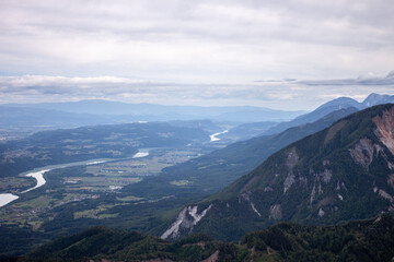 beautiful high mountain landscape Alps view
