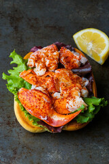 Lobster roll with Maine lobster