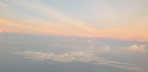 SKY FROM THE AIRPLANE 