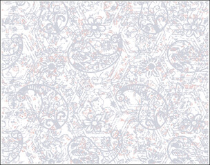 Obraz premium Ikat geometric folklore ornament. Oriental vector damask pattern. Ancient art of Arabesque. Tribal ethnic texture. Spanish motif on the carpet. Aztec style. Indian rug. Gypsy, Mexican embroidery.