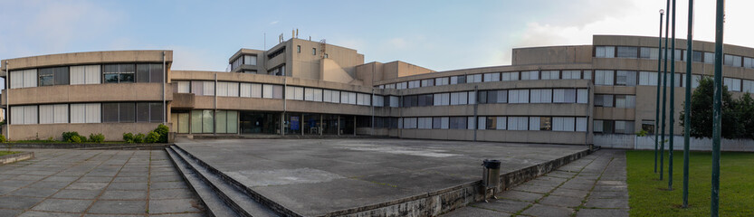 Fototapeta na wymiar Entrance of the Central Building of Universidade Católica Portuguesa