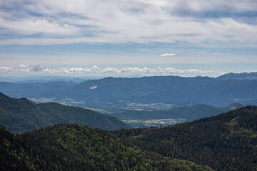 beautiful high mountain landscape Alps view