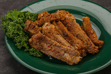 Stewed pork ribs with spices