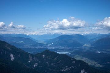 beautiful high mountain landscape Alps view