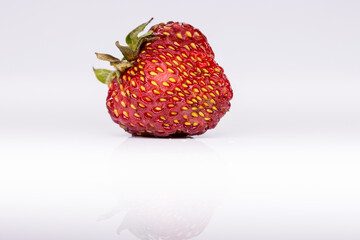 strawberries on a white background