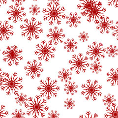 Colorful cute christmas elements seamless pattern background