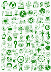 ecology doodle set