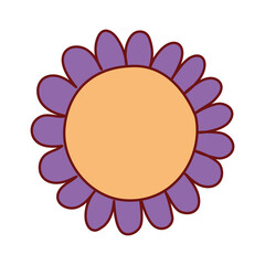 flower design, natural floral nature plant ornament garden decoration and botany theme Vector illustration