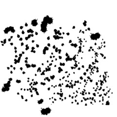Fototapeta premium Vector abstract simple pattern for your game or background. Dots, spots and freckles