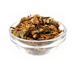 Herbal tea isolated on a white background