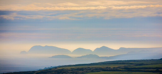 Obraz premium sunrise over the mountains