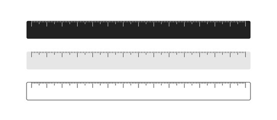 Obraz premium Ruler simple illustration. Meter scale isolated concept icon in vector flat