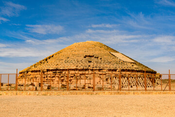 Madghacen, a royal mausoleum-temple of the Berber Numidian Kings,  Batna city, Aurasius Mons, Numidia, Algeria