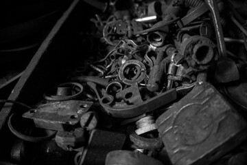 old rusty hardware