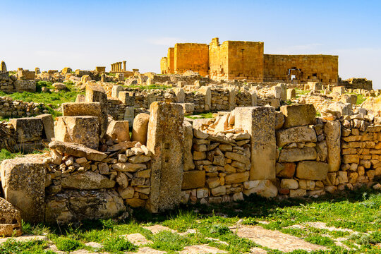 Ruins of Madauros, a Roman-Berber city in the old province of Numidia, Algeria