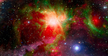 Star birth in the extreme. Elements of this image furnished by NASA