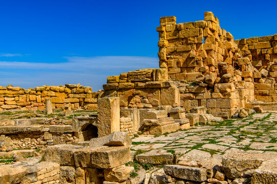 Ruins of Madauros, a Roman-Berber city in the old province of Numidia, Algeria
