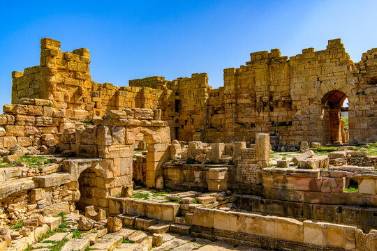 Ruins of Madauros, a Roman-Berber city in the old province of Numidia, Algeria