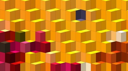 yellow magenta pink colorful geometric shapes abstract background 3D illustration