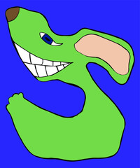 A fictional character with a big smile