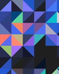 hologramic colors neon geometric shapes abstract background