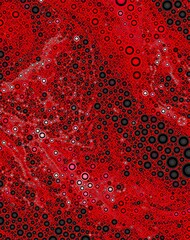 red black psychedelic geometric shapes abstract background