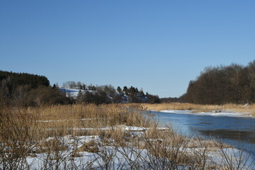 river in winter